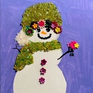 Painted by me!  Details are resin and crushed glass.